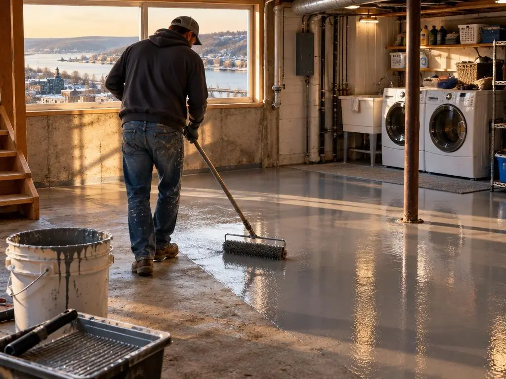 Basement Floor Coatings in Dubuque, IA
