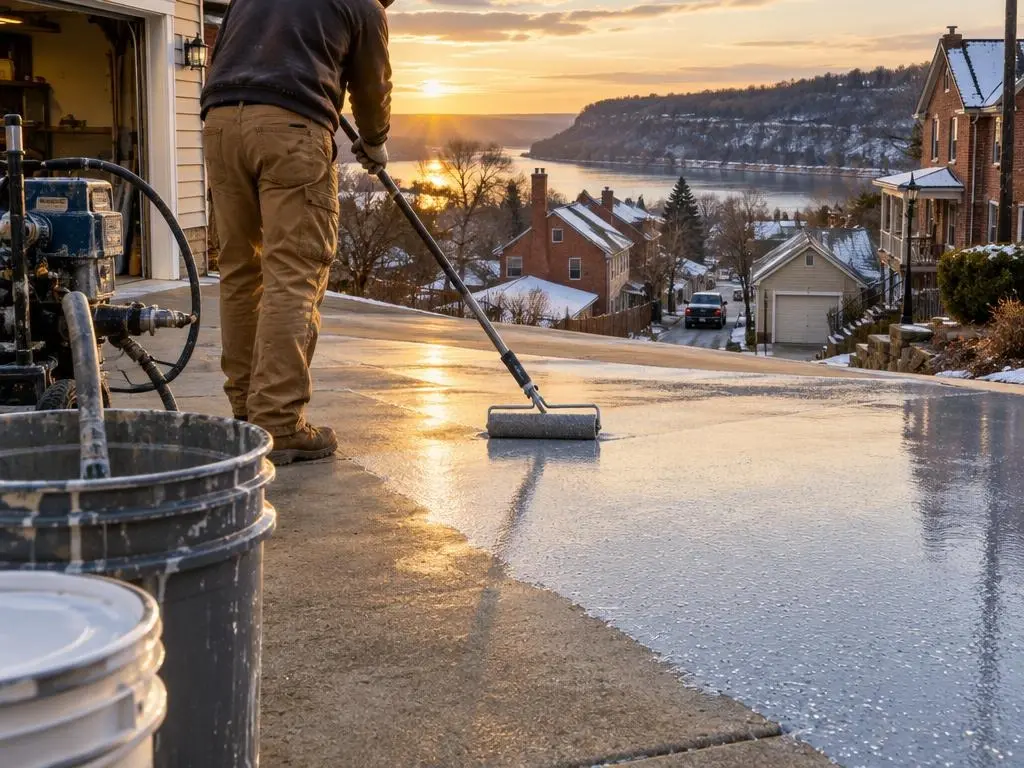 Polyaspartic Floor Coating in Dubuque, IA